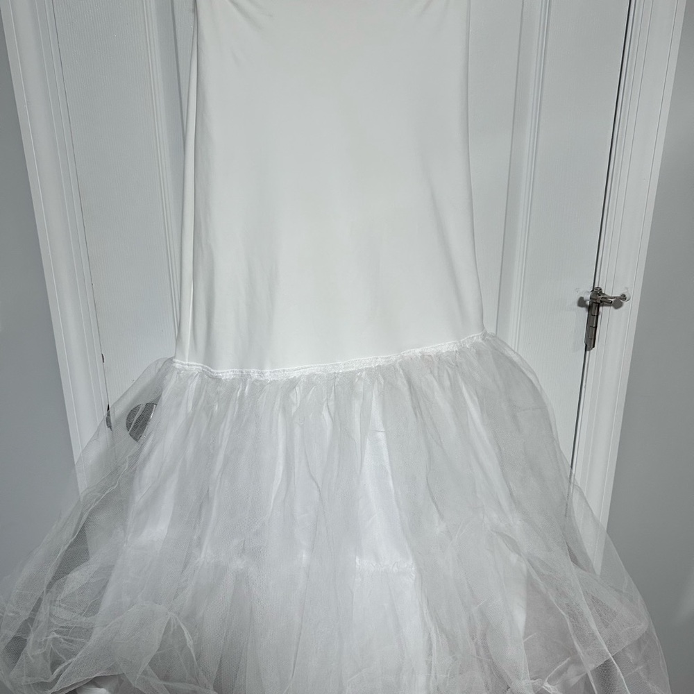 White petticoat for under wedding dress